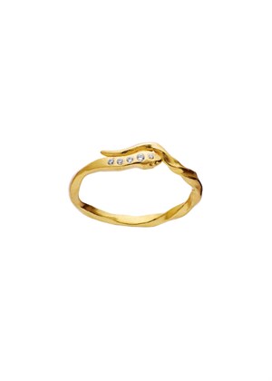 Hera ring Forgyldt Maanesten